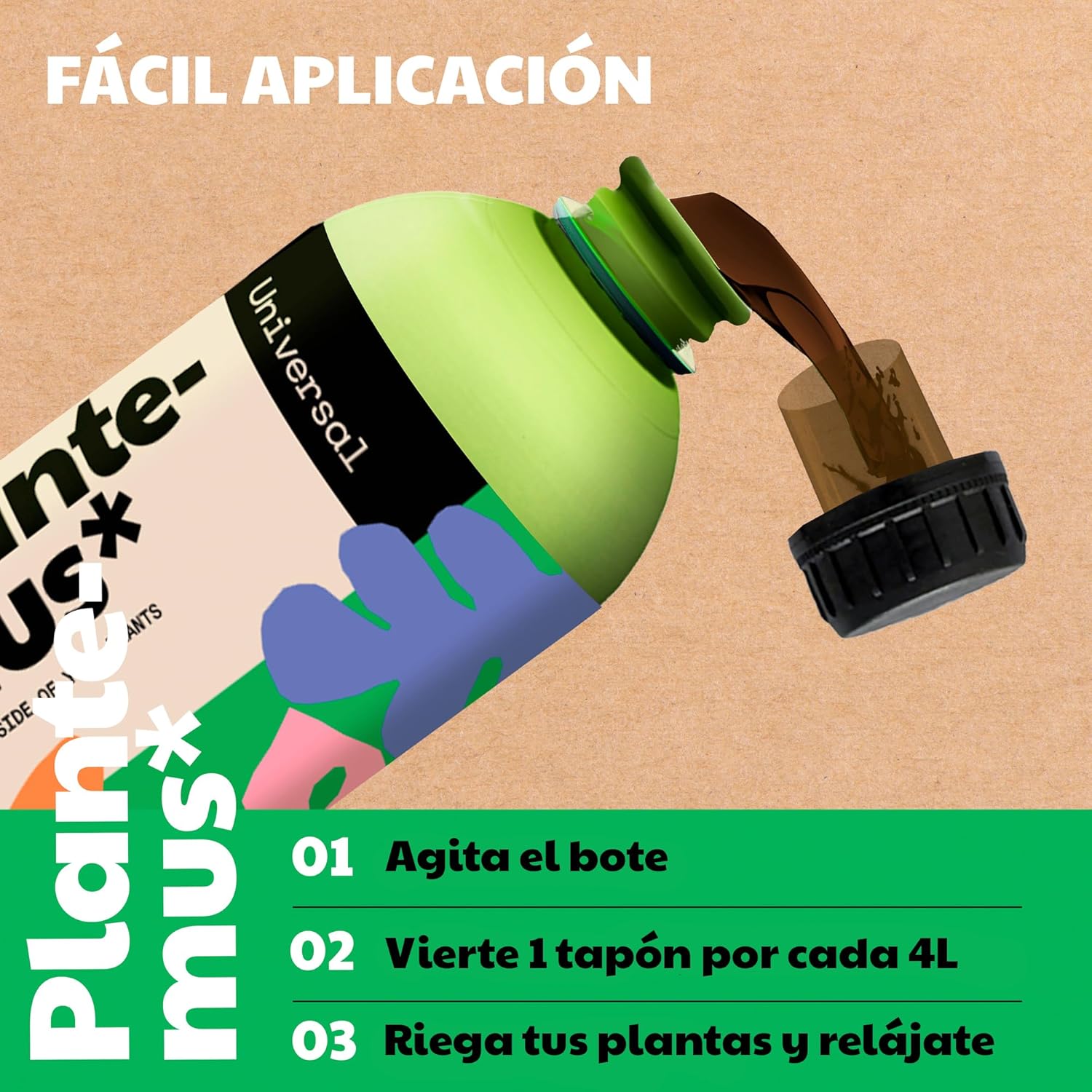 Thumbnail 4 de PLANTEMUS BIOrganic Abono Líquido Plantas Verdes 🌱