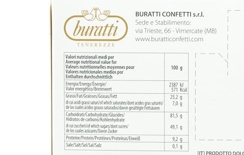 Detalle 2 de Buratti Confetti con Mandorle Tostate e Cioccolato Bianco – confezione 1000 g, gusti multipli, Rosa