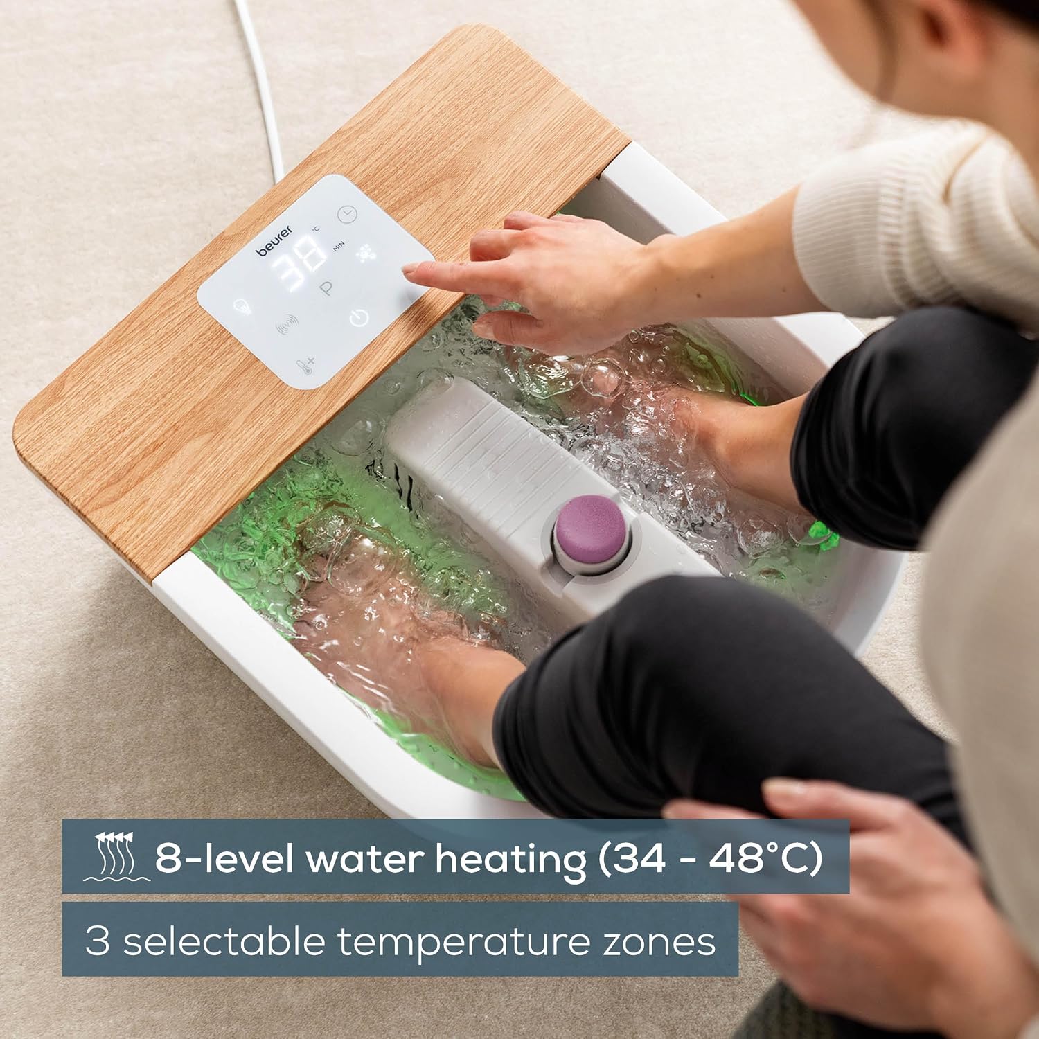 Detalle 2 de Beurer FB65UK Wellness Foot Spa 48°C