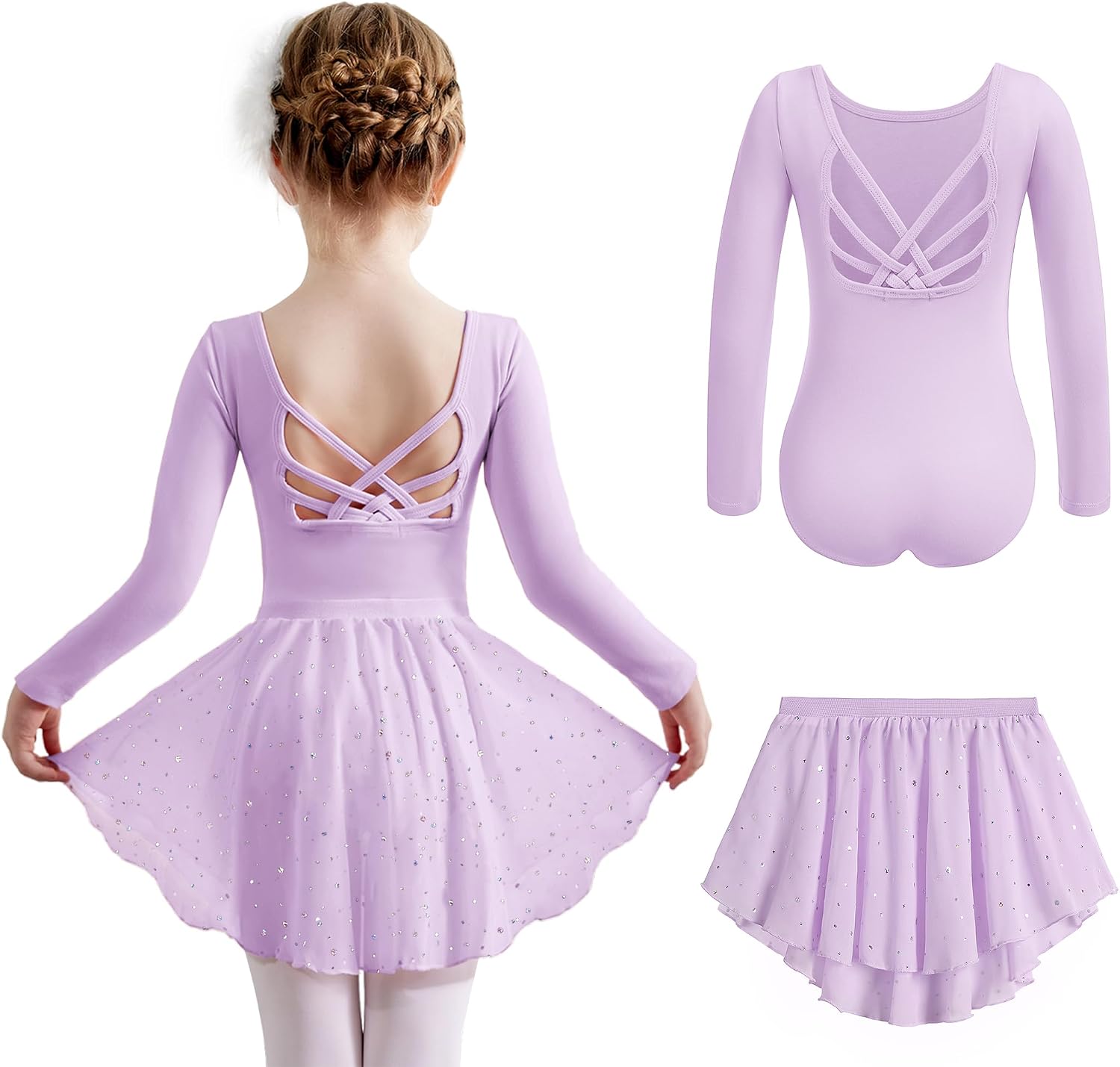 Arshiner Robe de ballet 2–10 ans