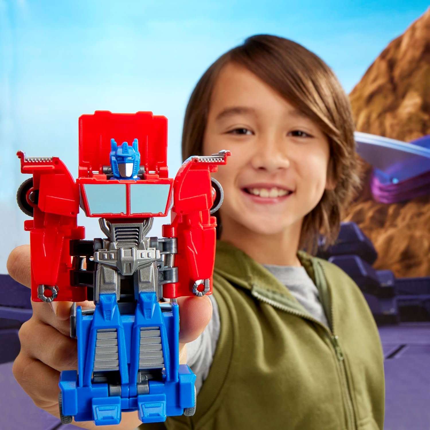 Thumbnail 4 de Transformers EarthSpark Smash Changers Optimus Prime 🚒