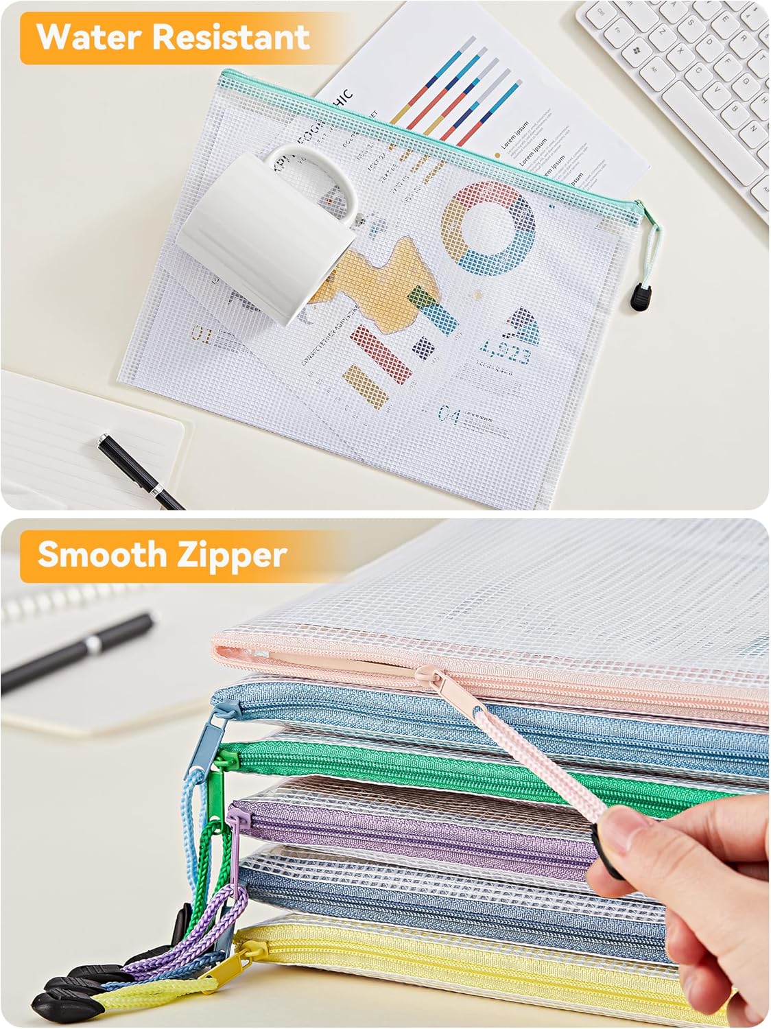 Thumbnail 3 de HEETA Plastic Wallets A4 12 Pack