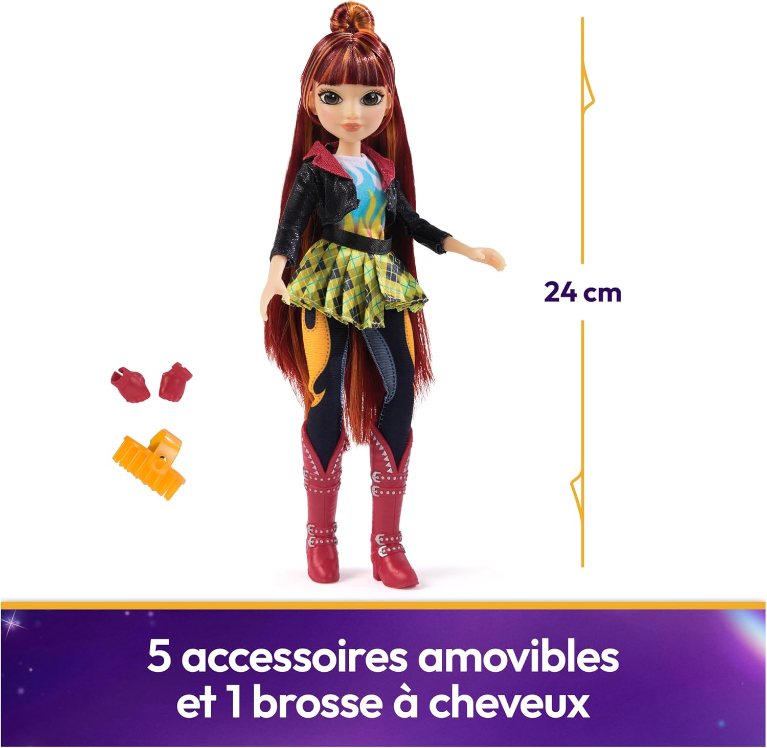 Detalle de Unicorn Academy L’École des Licornes – Poupée mannequin Valentina 24 cm avec accessoires (à partir de 4 ans)