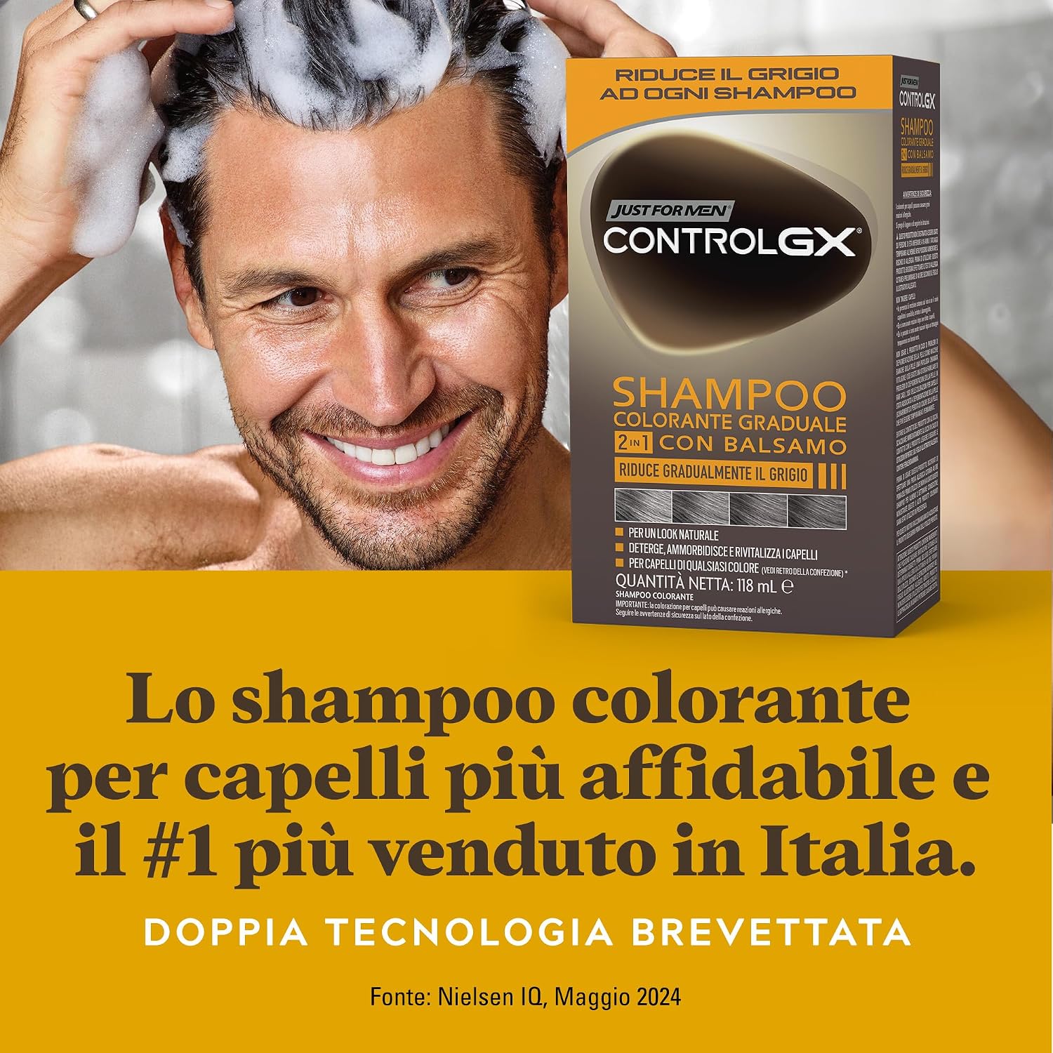 Thumbnail 5 de Just for Men Control GX Shampoo 118 ml