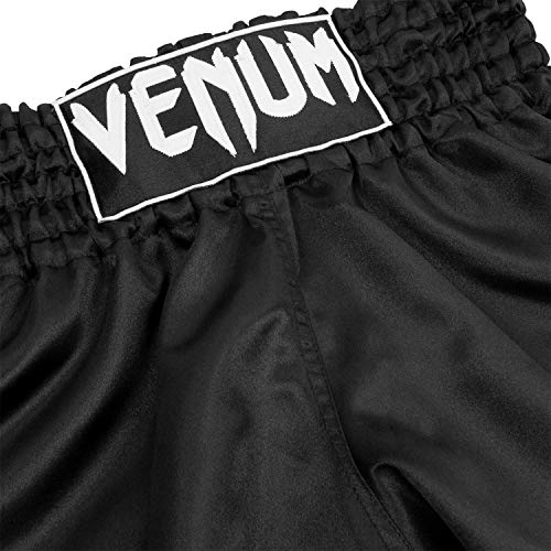 Detalle de Venum Shorts Classic Muay Thai Noir-Blanc - M
