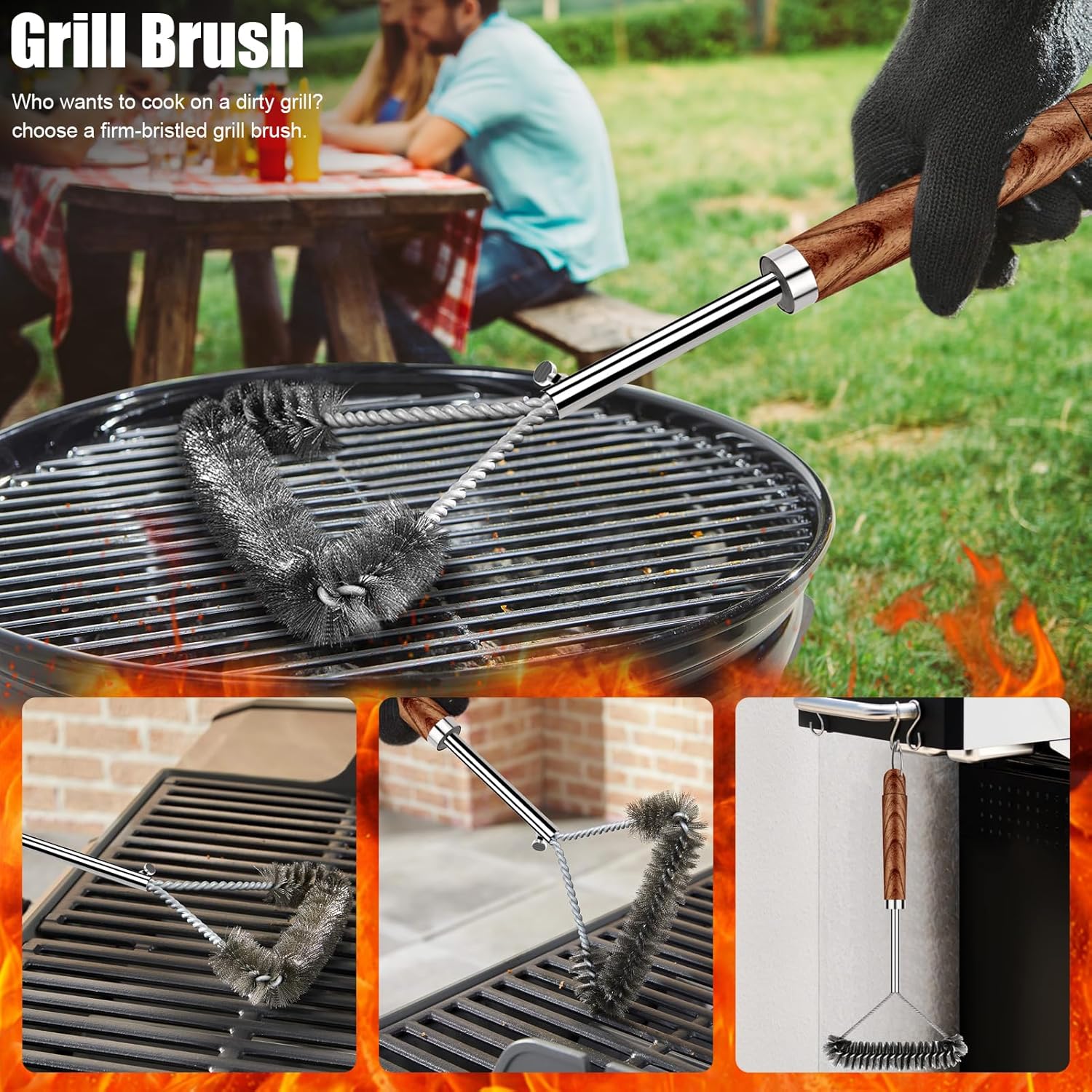 Thumbnail 1 de RINPIR 31-Piece BBQ Grill Accessories Kit: Heavy-Duty Stainless Steel Tools with Carrying Bag