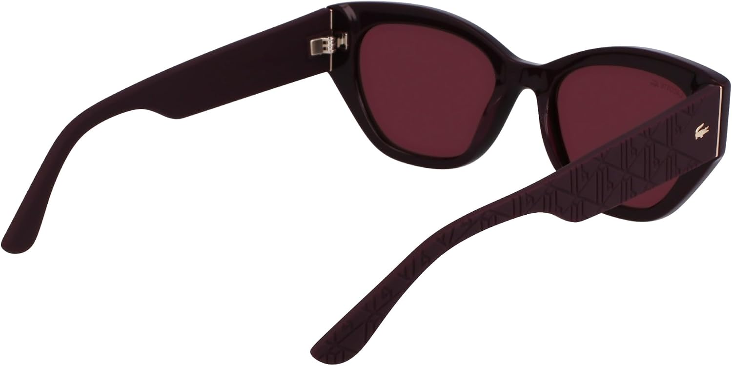 Detalle 2 de Lacoste Sunglasses Femme — lunettes féminines au style Monogram et branches ornées