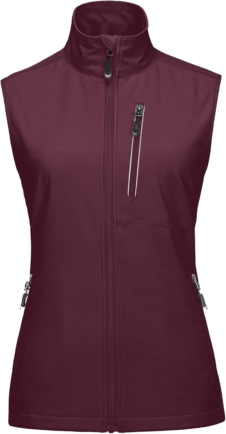 Detalle de 33,000ft Damen Leichte Softshell-Weste – winddicht, wasserabweisend & atmungsaktiv