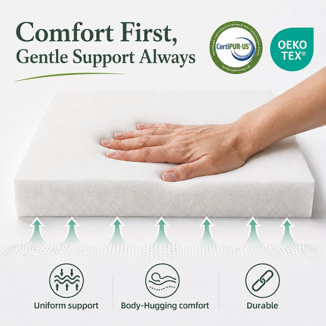 Detalle 2 de Upholstery Foam Cushion, 2-Inch