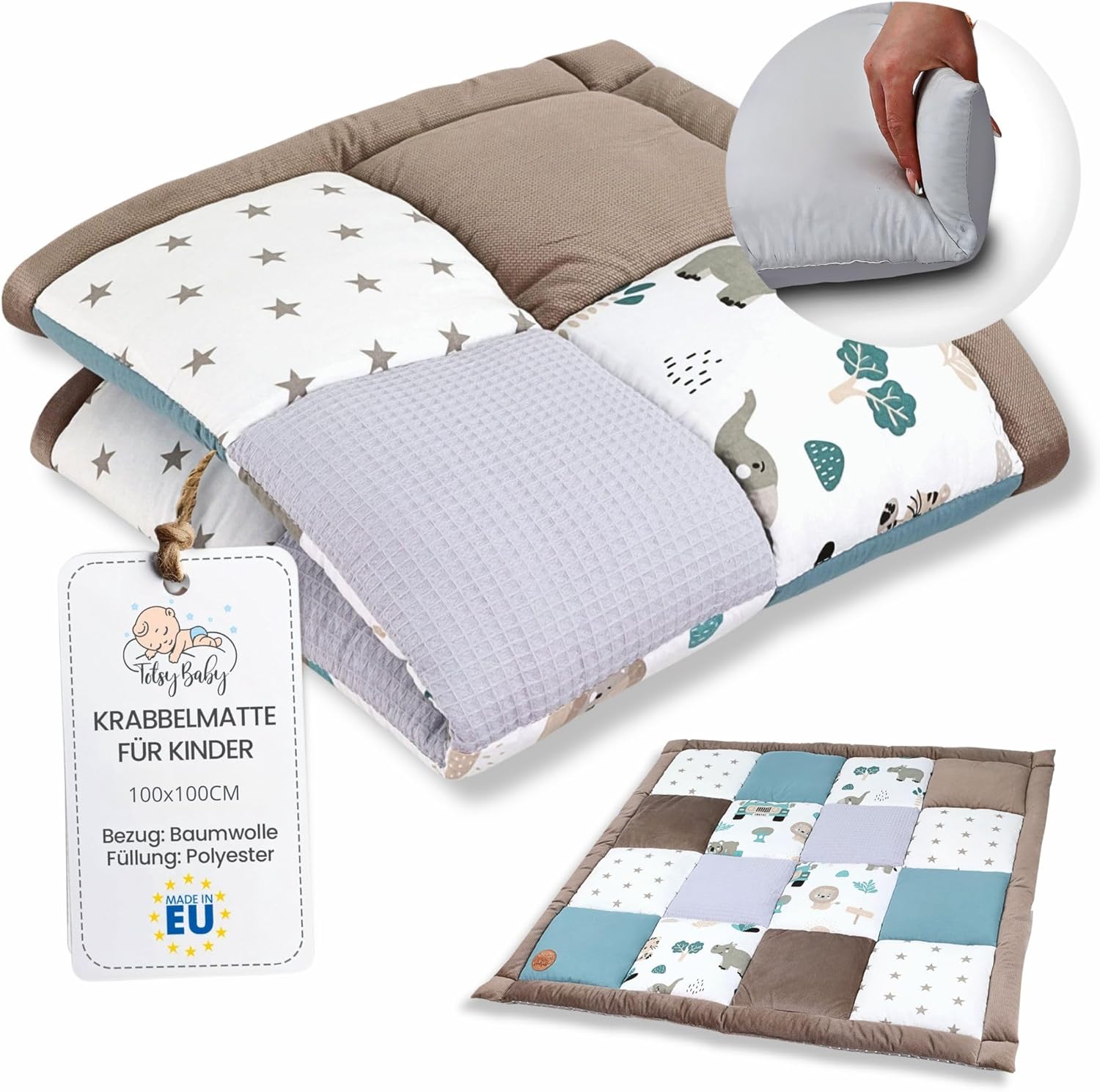 Thumbnail 6 de Krabbeldecke Spielmatte für Baby 4 cm