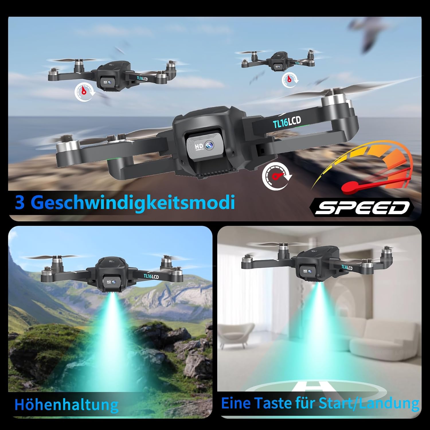 Thumbnail 6 de Tolatoyus TL16LCD FPV Drohne mit 4K Kamera