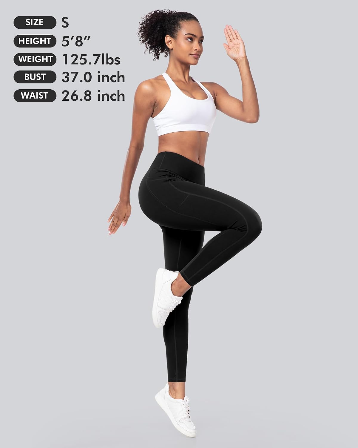 Thumbnail 6 de CHRLEISURE Fleece Lined High-Waisted Leggings with Pockets