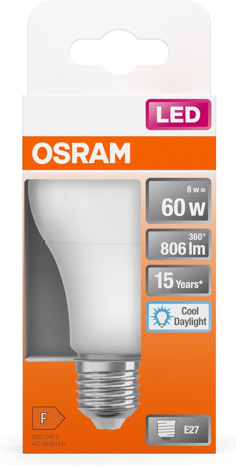 Thumbnail 5 de OSRAM LED Classic A E27 8.5W Luz Diurna 6 Unidades