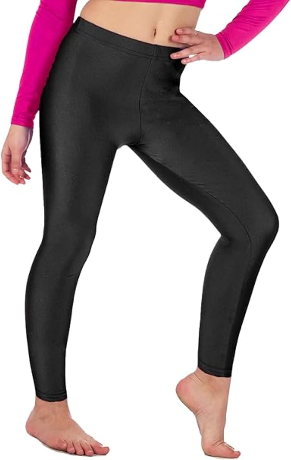 Detalle 2 de Re Tech UK girls dance leggings shiny 5% elastane