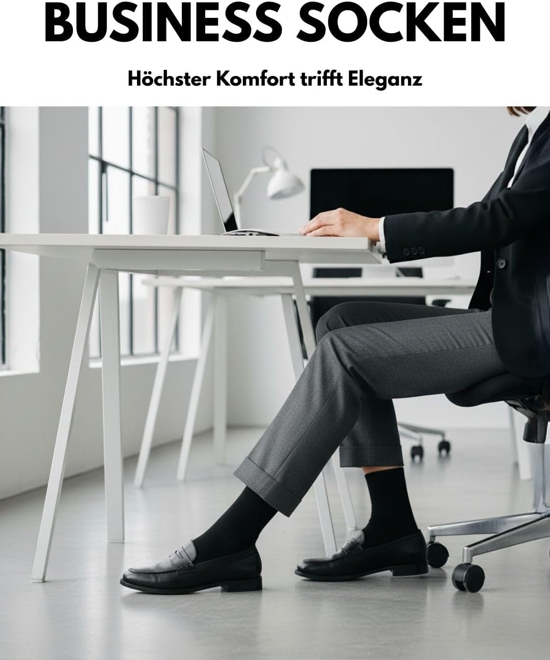 Thumbnail 1 de 10 Paar Socken Herren Damen Business Baumwolle