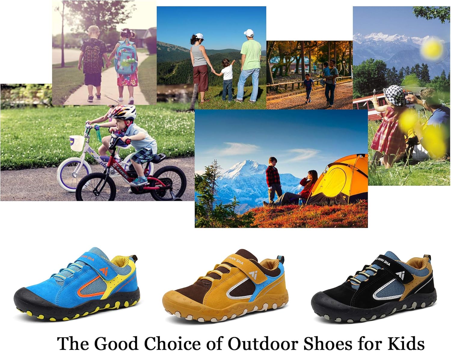 Thumbnail 6 de Mishansha Kids Hiking Boots for Toddlers & Little Kids — Water-Resistant, Non-Slip Outdoor Trekking Shoes