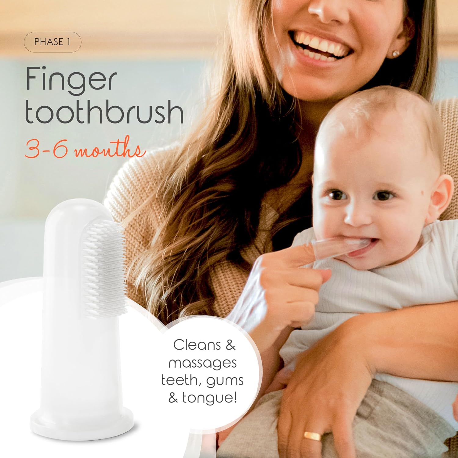 Thumbnail 2 de Cherish Baby Care Baby Toothbrush Set 0–2 Years (BPA-Free, Food-Grade Silicone) – Teal