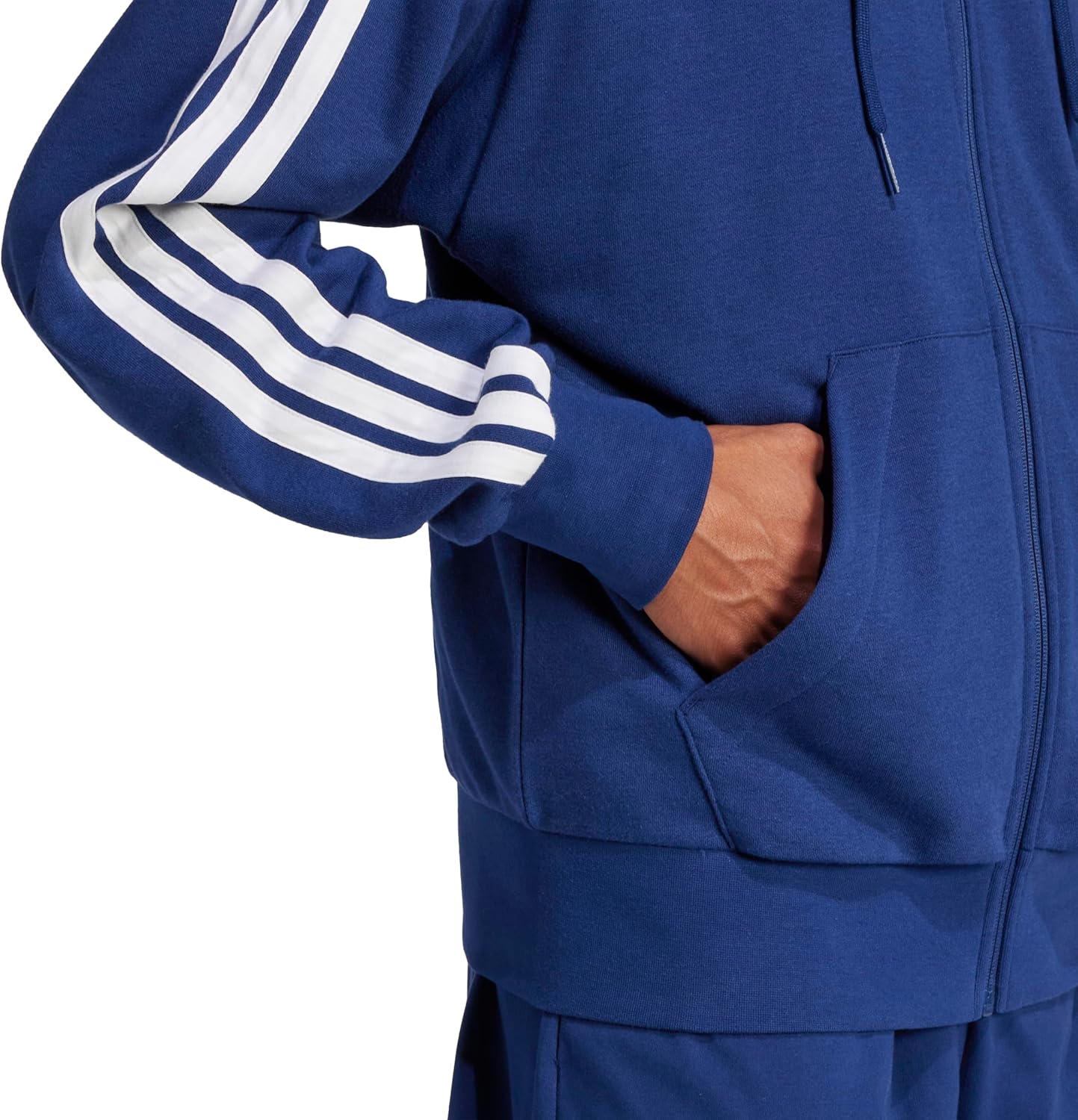 Thumbnail 2 de Adidas Herren Essential Three Stripes French Terry Fullzip Hoodie – Hoodie mit Reißverschluss