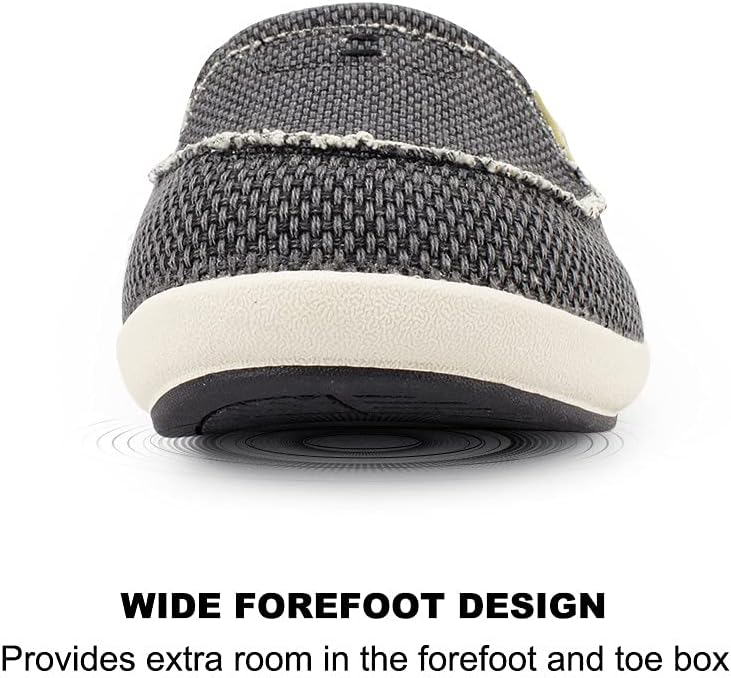 Thumbnail 6 de Men’s Arch Support Canvas Slippers with Velvet Lining and Anti-Skid Rubber Sole