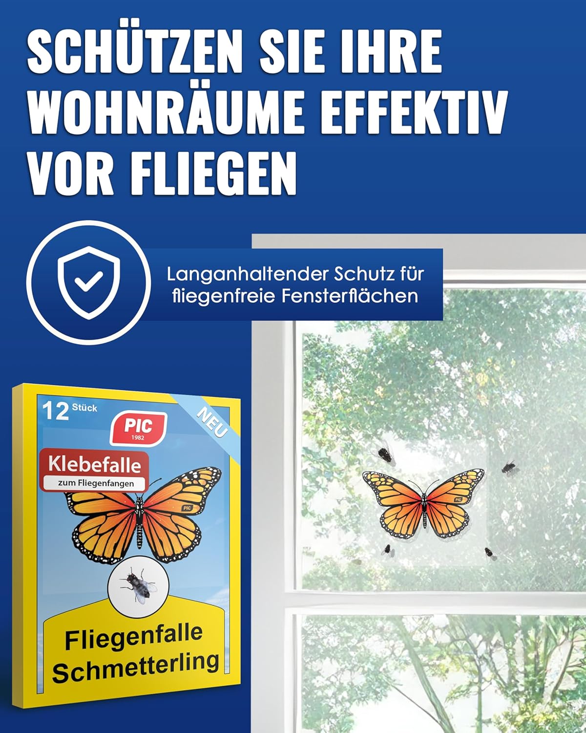 Thumbnail 1 de PIC Fliegenfalle Innenbereich 12er für Fenster