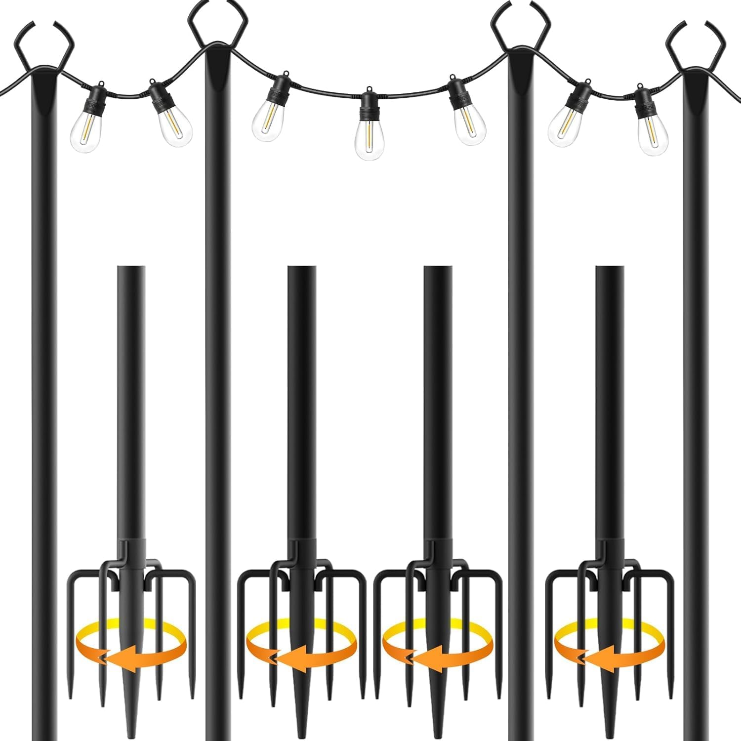 Detalle de AHRLHR 3M String Light Pole 4pack