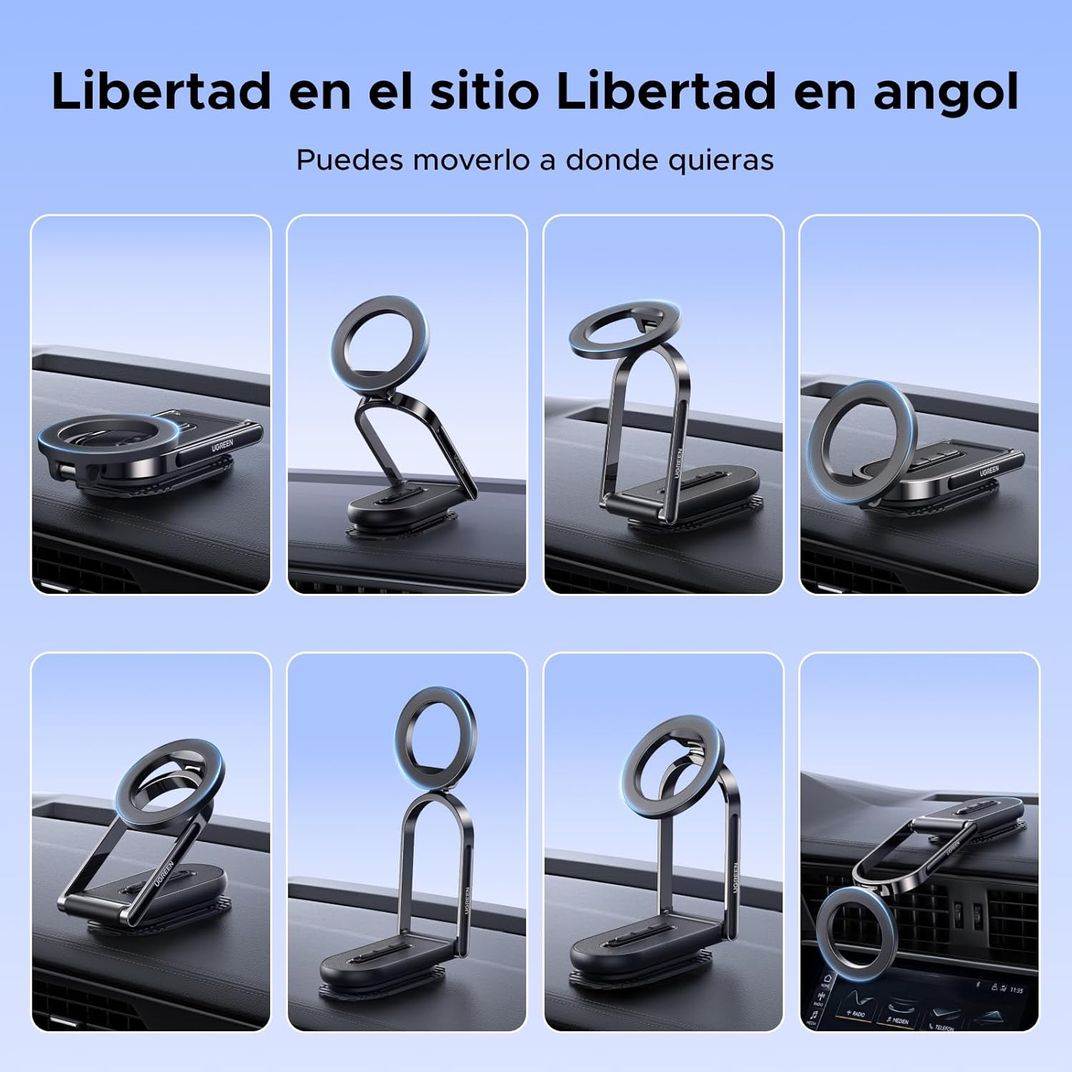 Thumbnail 3 de UGREEN Soporte Móvil Coche MagSafe Plegable y Magnético