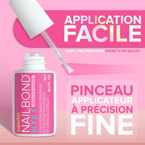 Detalle de NYK1 Colle Ongle Extra Forte 8 ml pour Faux Ongles & Press On Nails