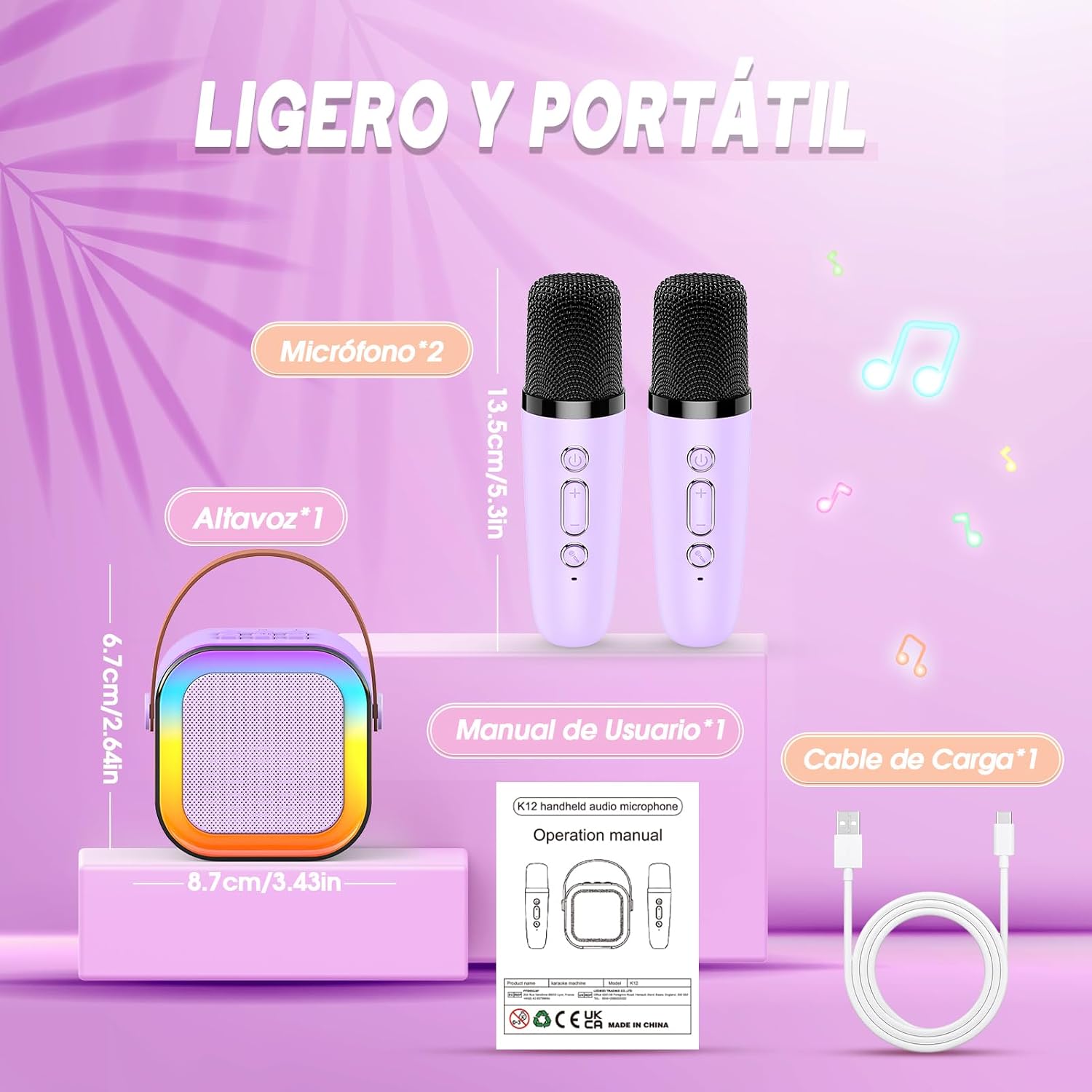 Thumbnail 5 de Dislocati Microfono Karaoke Infantil 2 unidades