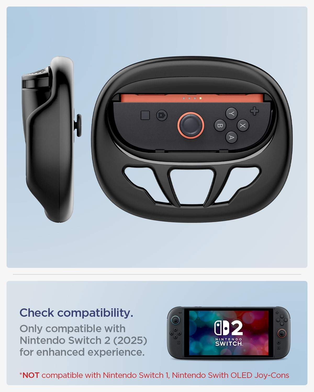 Thumbnail 2 de Spigen Volante Joycon 2 Controller Handle NS101 per Nintendo Switch 2 Joy-Con (2025) Nero