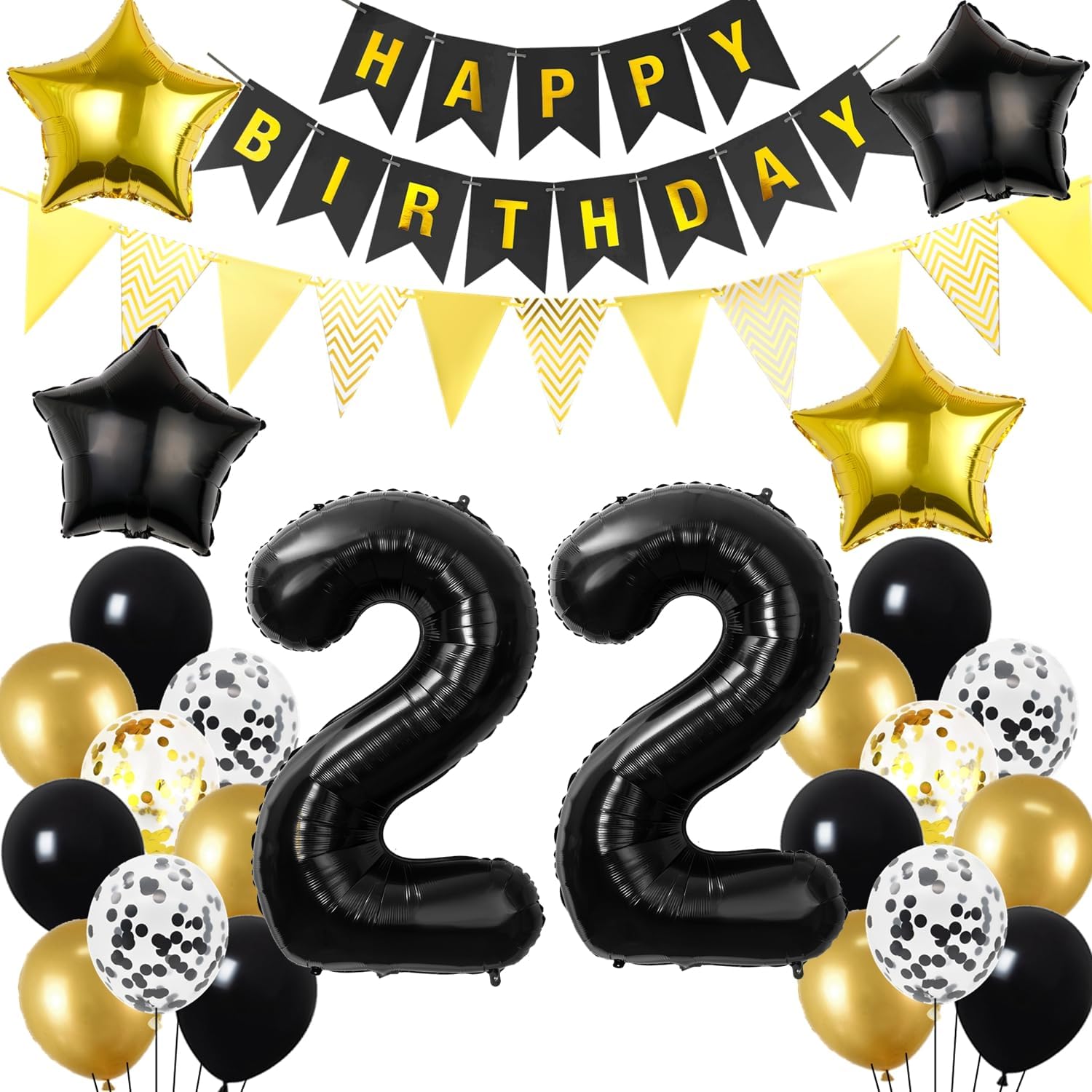 Thumbnail 6 de Hopewey 90. Geburtstag Ballonset 57-teilig đ