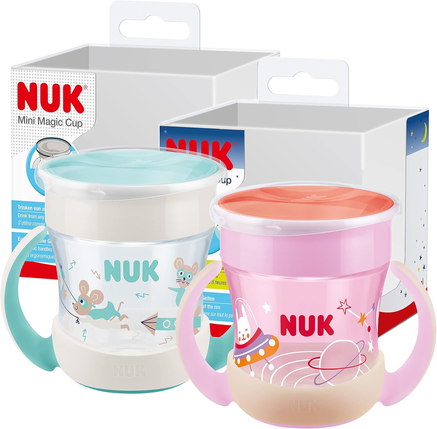 Thumbnail 6 de NUK Mini Magic 🐞 Taza de entrenamiento anticorriente 160 ml