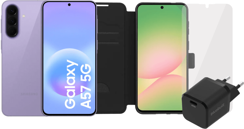 Detalle de Samsung Galaxy A57 128 GB Lila 5G inkl. Komplettes Zubehörset