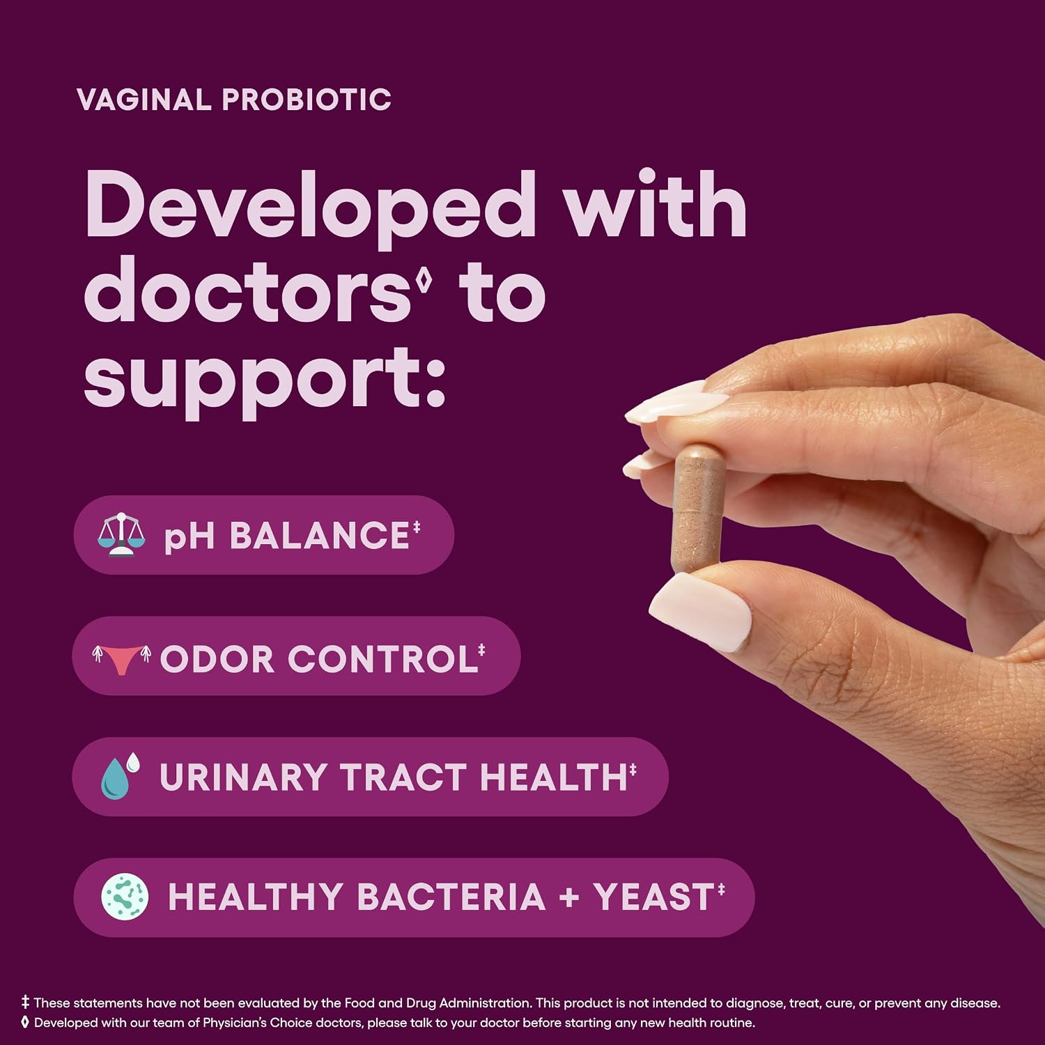 Detalle de Physician's Choice Vaginal Probiotic, 30 Count