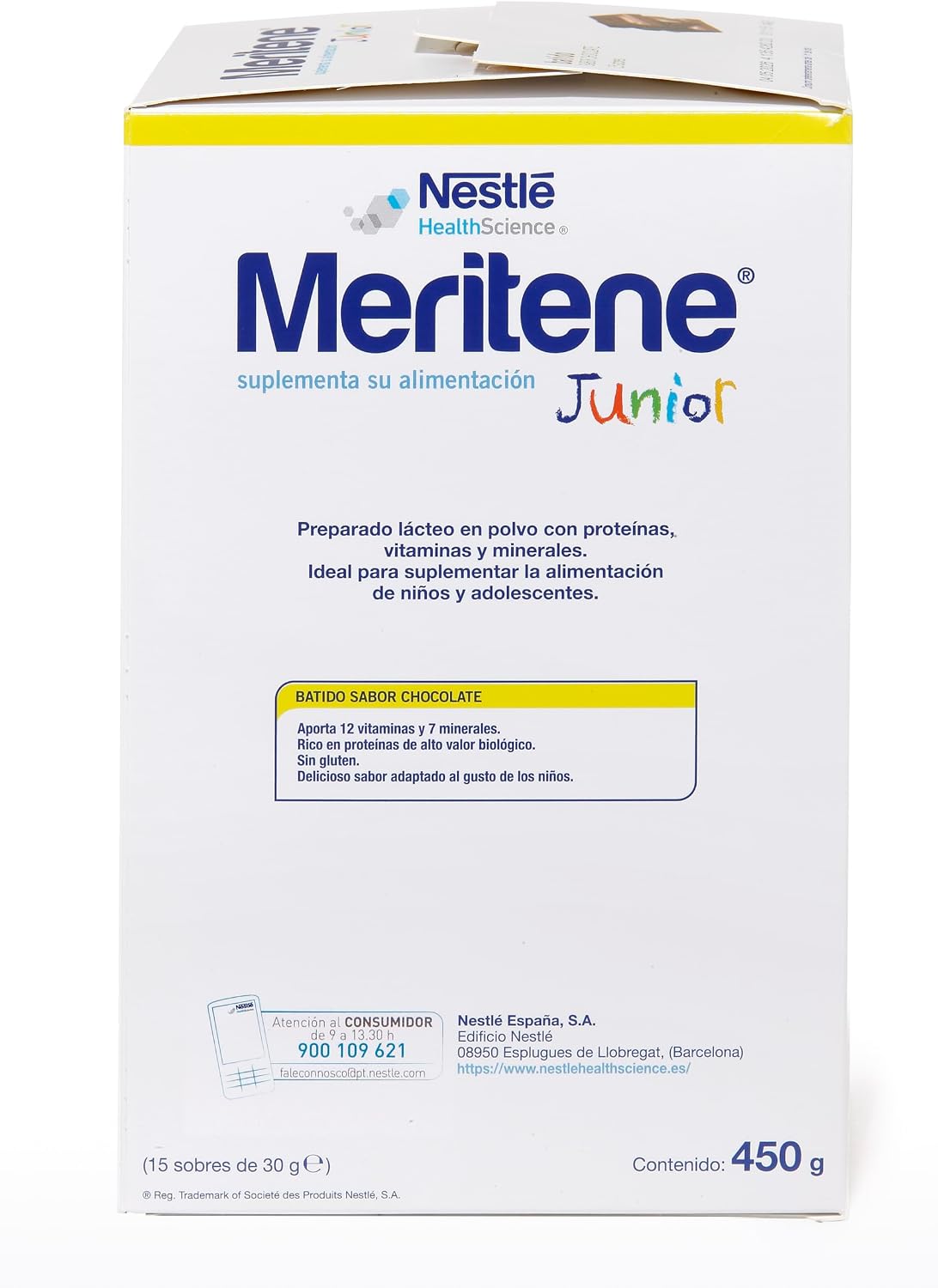 Thumbnail 2 de Meritene Junior Suplemento Polvo Chocolate 15 sobres 🍫