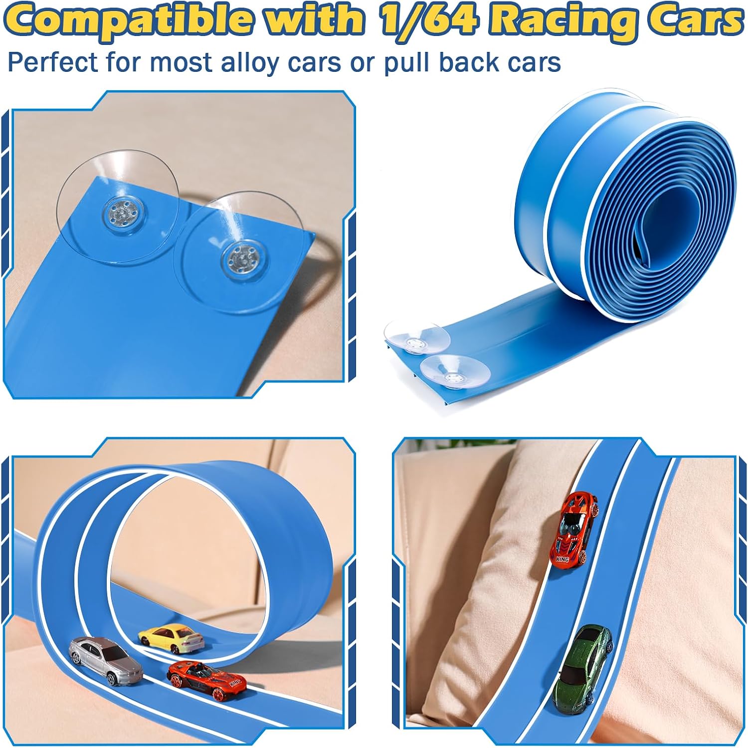 Detalle de YUOIOYU Flexible Race Track, 15 Ft
