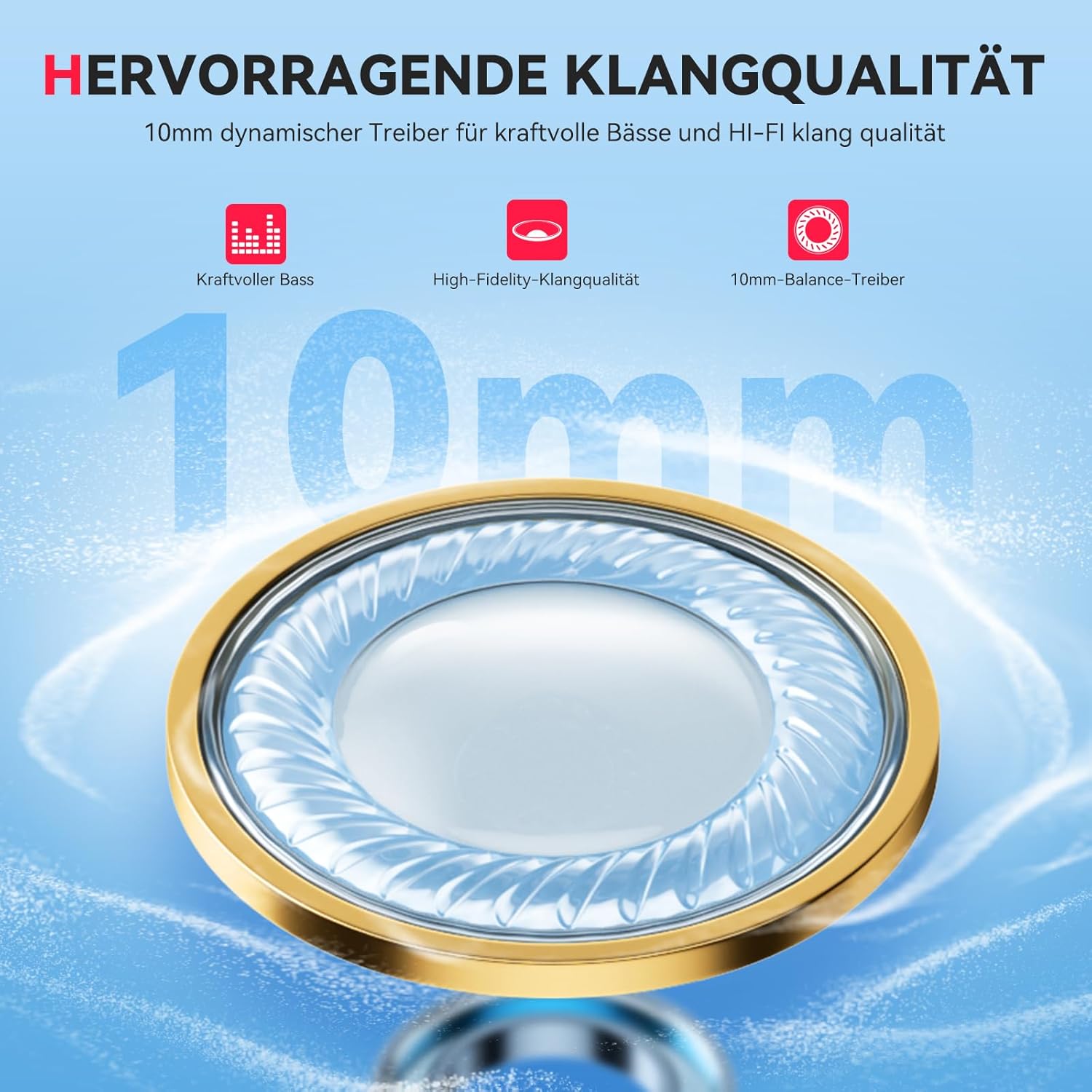 Thumbnail 2 de YATWIN Bluetooth Kopfhörer Sport in Ear – IPX7, 8–10 Std Akku, Noise Cancelling