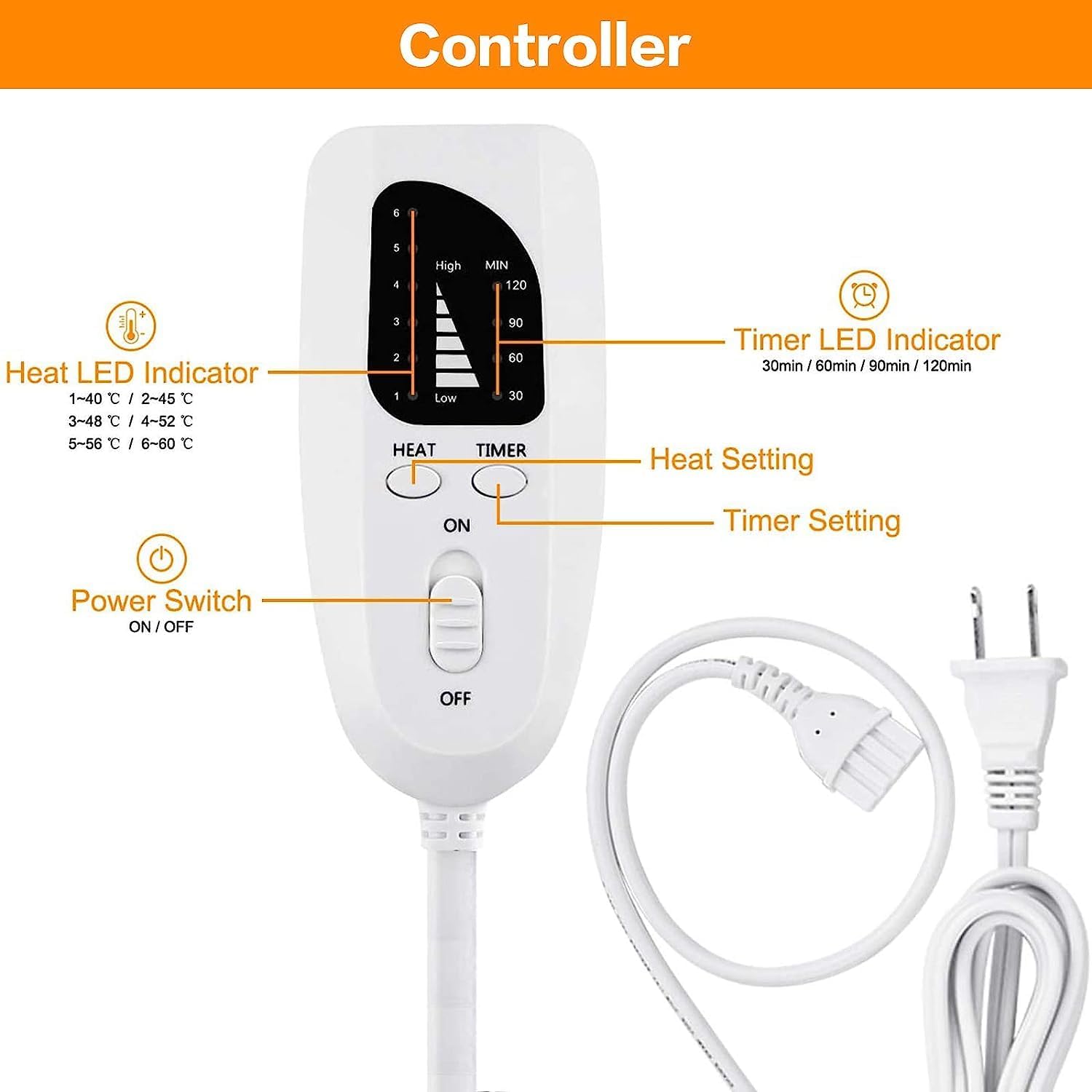 Thumbnail 4 de Electric Heating Pad 24" x 12