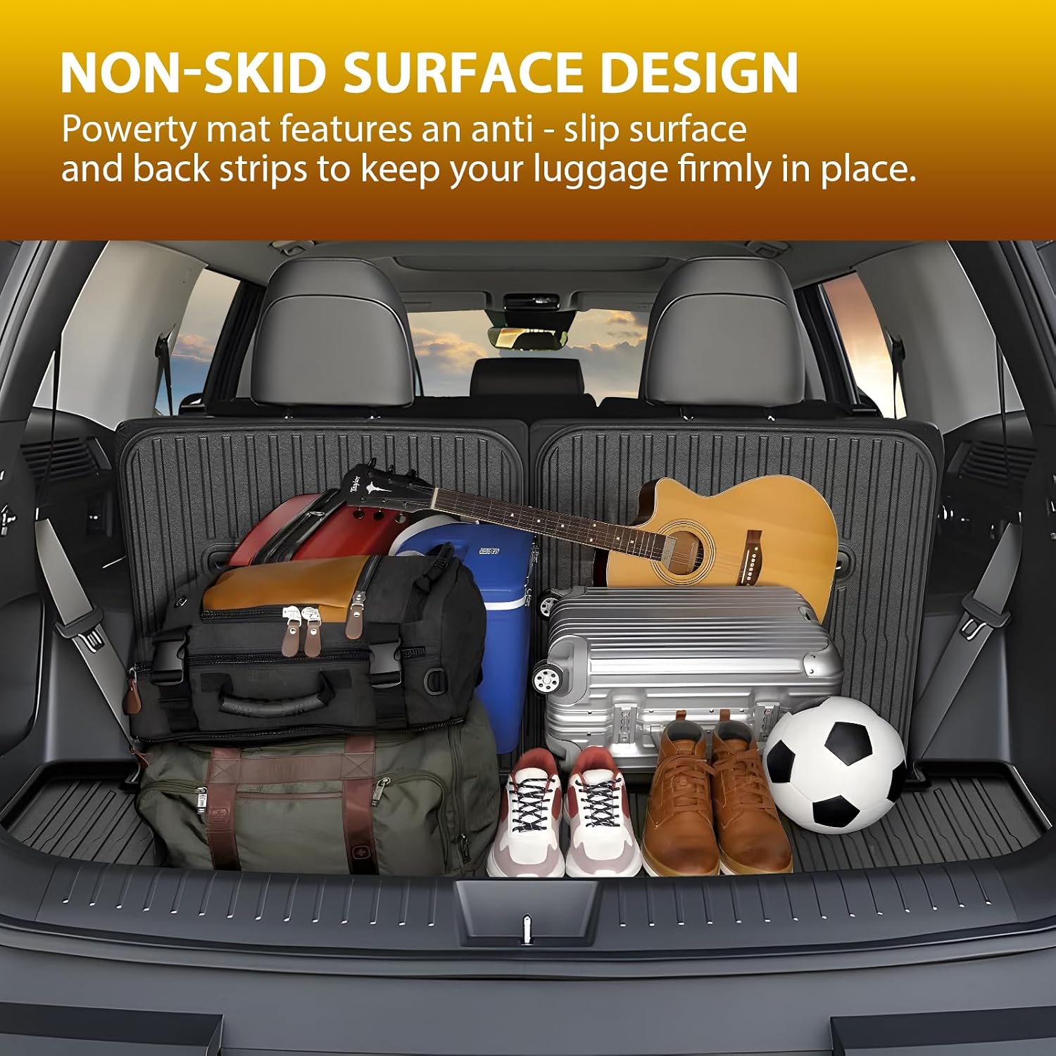 Thumbnail 5 de Powerty Floor Mats for Hyundai Santa Fe 6/7 Seats (2024–2026) with Cargo and Backrest Protection