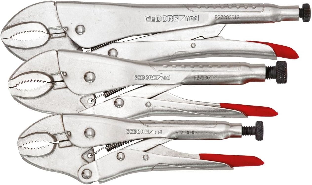Detalle de GEDORE red R27202003 – 3-częściowy zestaw szczypiec zaciskowych 18,5–29,5 cm