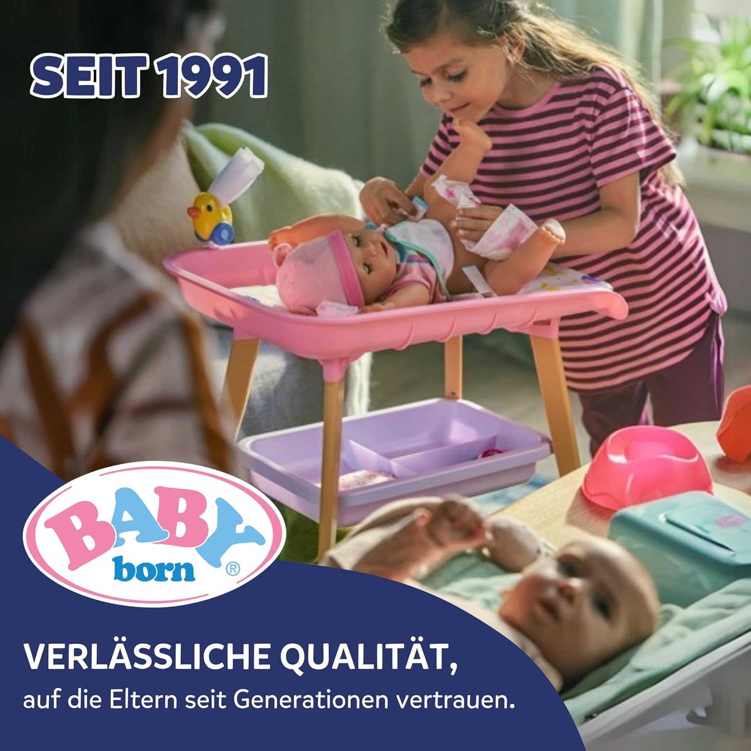 Thumbnail 6 de BABY born for babies Sweetie Mauve – weiche 30 cm Puppe mit integrierter Rassel, für Neugeborene geeignet