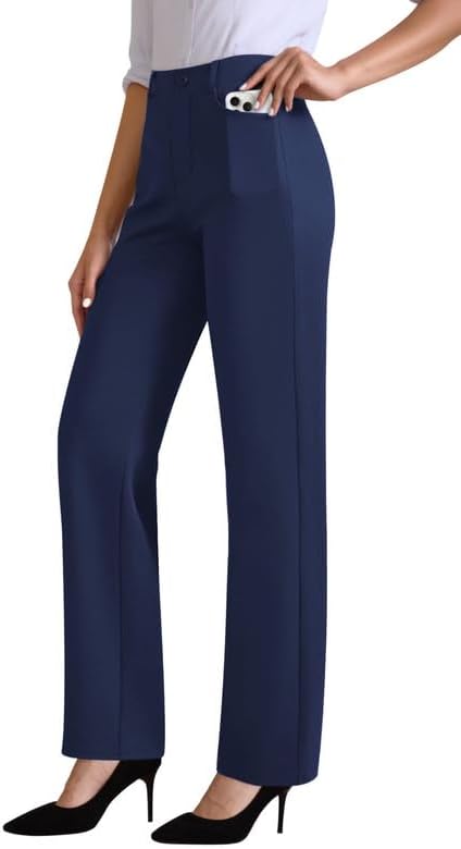 Detalle de JEKAOYI Women's Dress Pants in a Poly-Spandex Blend