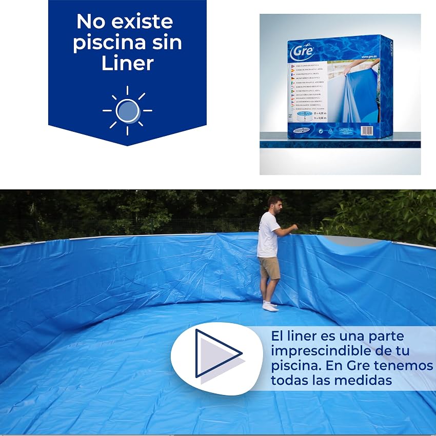 Thumbnail 5 de Gre FPROV915 Liner 915 x 470 x 120 cm azul 😊