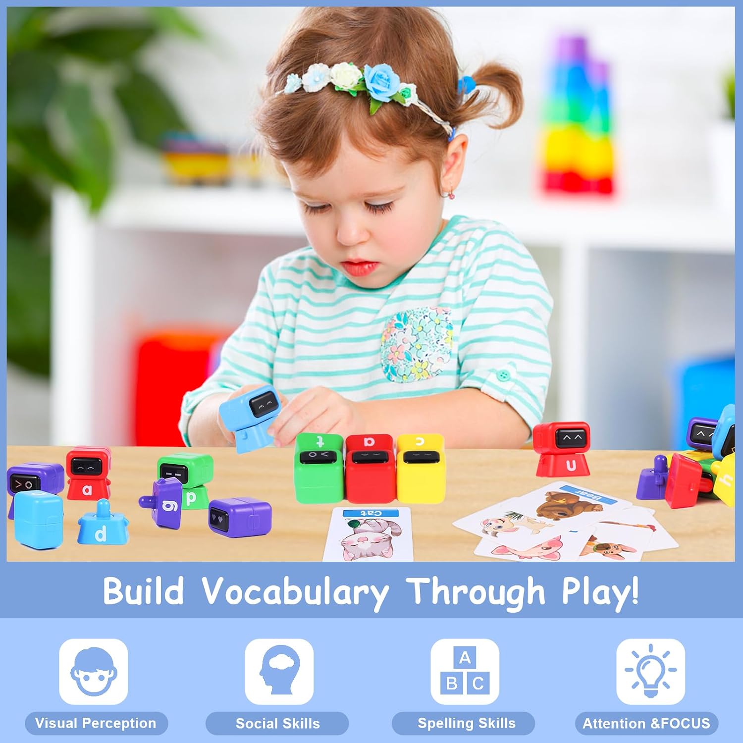 Detalle de HBSAPKKA Alphabet Matching Game for Toddlers 3–5