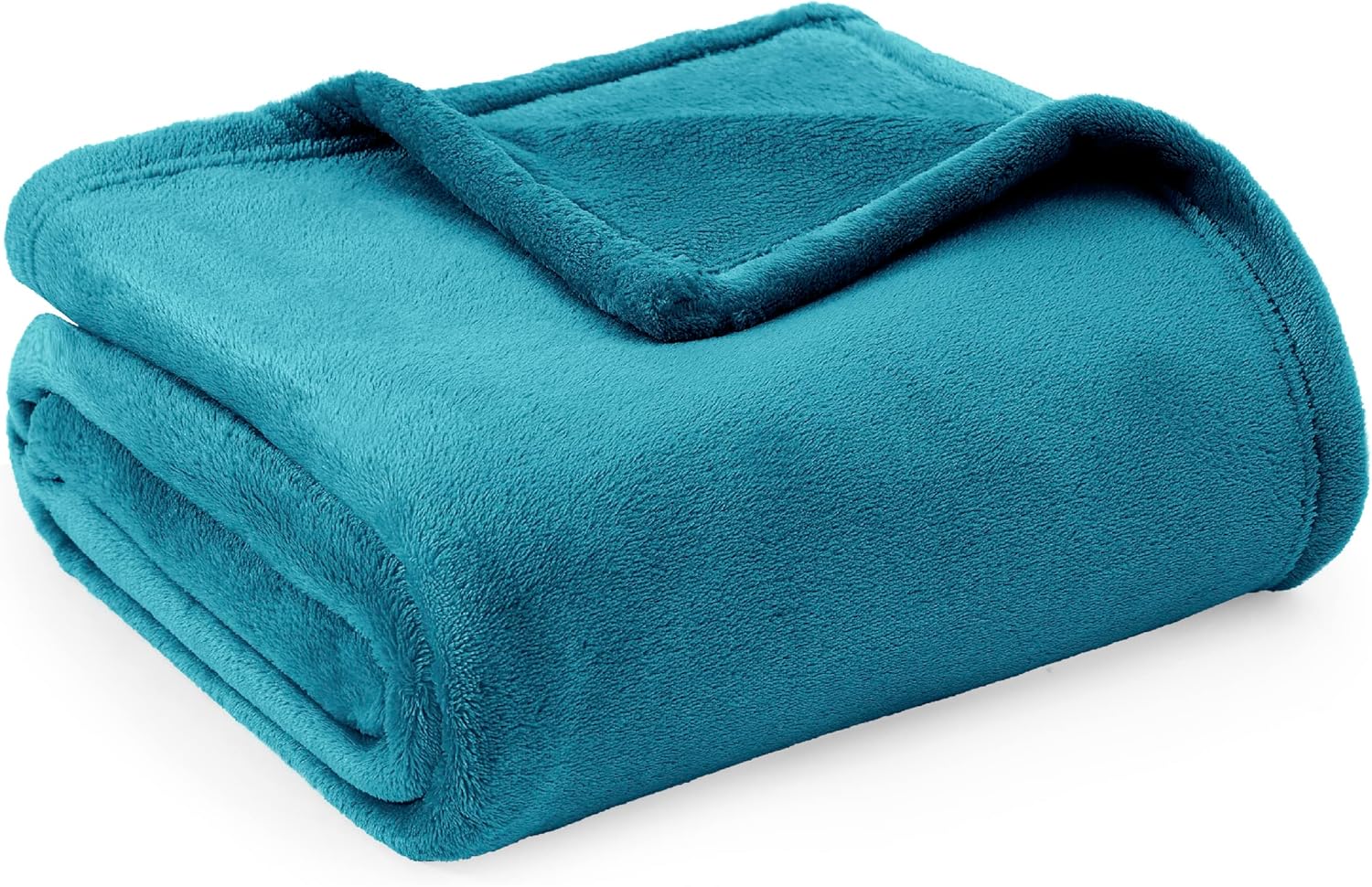 Detalle de Bedsure Coperta in pile morbido plaid per divano e letto, caldo e soffice XL 150x200 cm, turchese