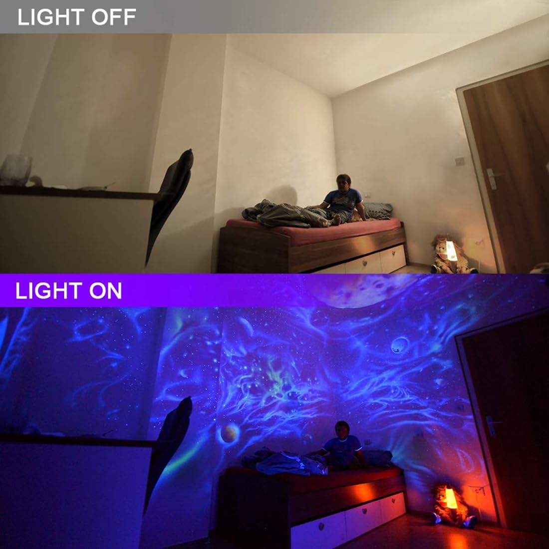Detalle 2 de MELPO 30W LED Black Light Flood Lights, 4-Pack, IP66, 390–395 nm