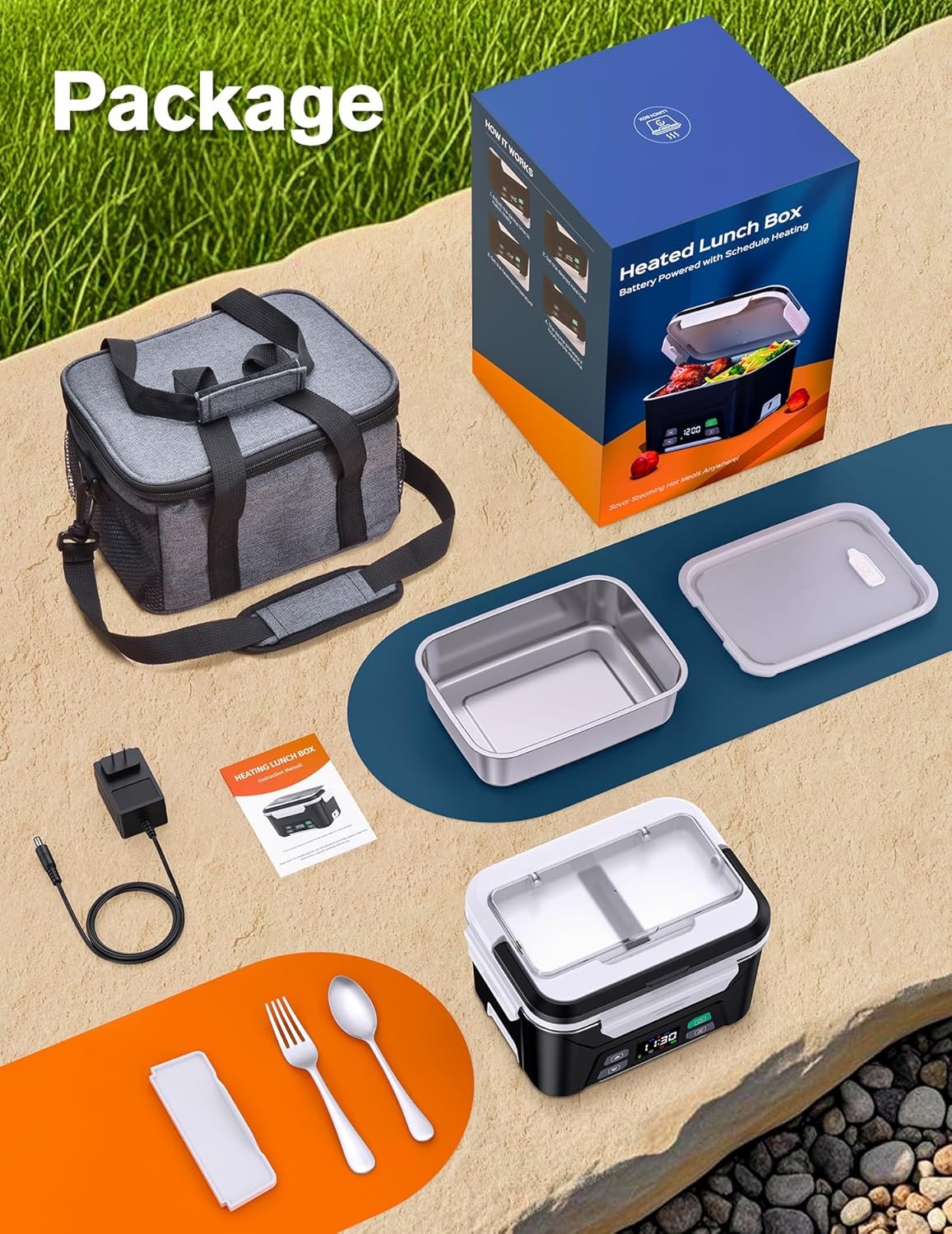Thumbnail 5 de EAST OAK Cordless Heated Lunch Box, 5.5 Cups ⚡
