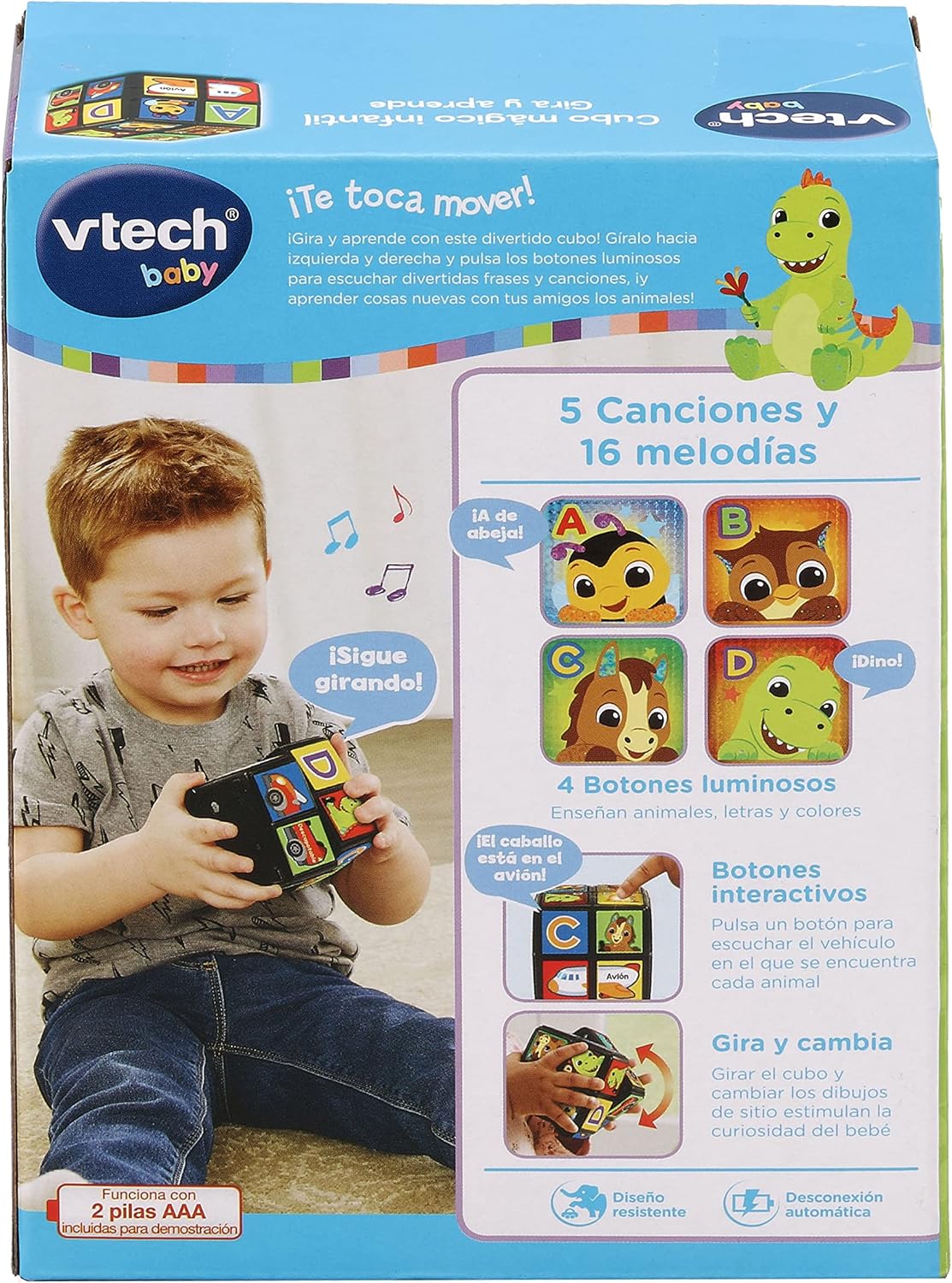 Thumbnail 4 de VTech Cubo Gira y Aprende, Juguete Educativo Infantil 📦