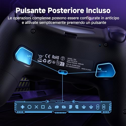 Detalle de ECHTPower Upgrade Controller per P4: controllo avanzato, con porta Type-C e joystick Hall