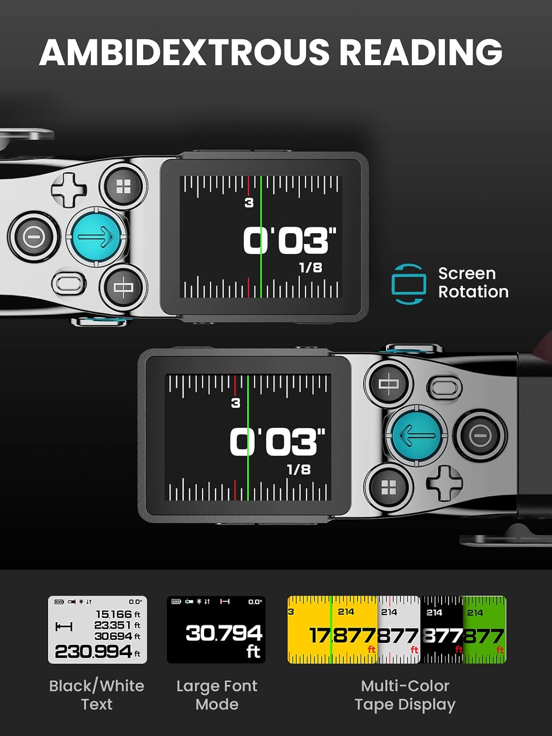 Detalle 2 de MiLESEEY XTAPE1 Digital Tape Measure with Laser – Precision, Pro-Grade App Sync