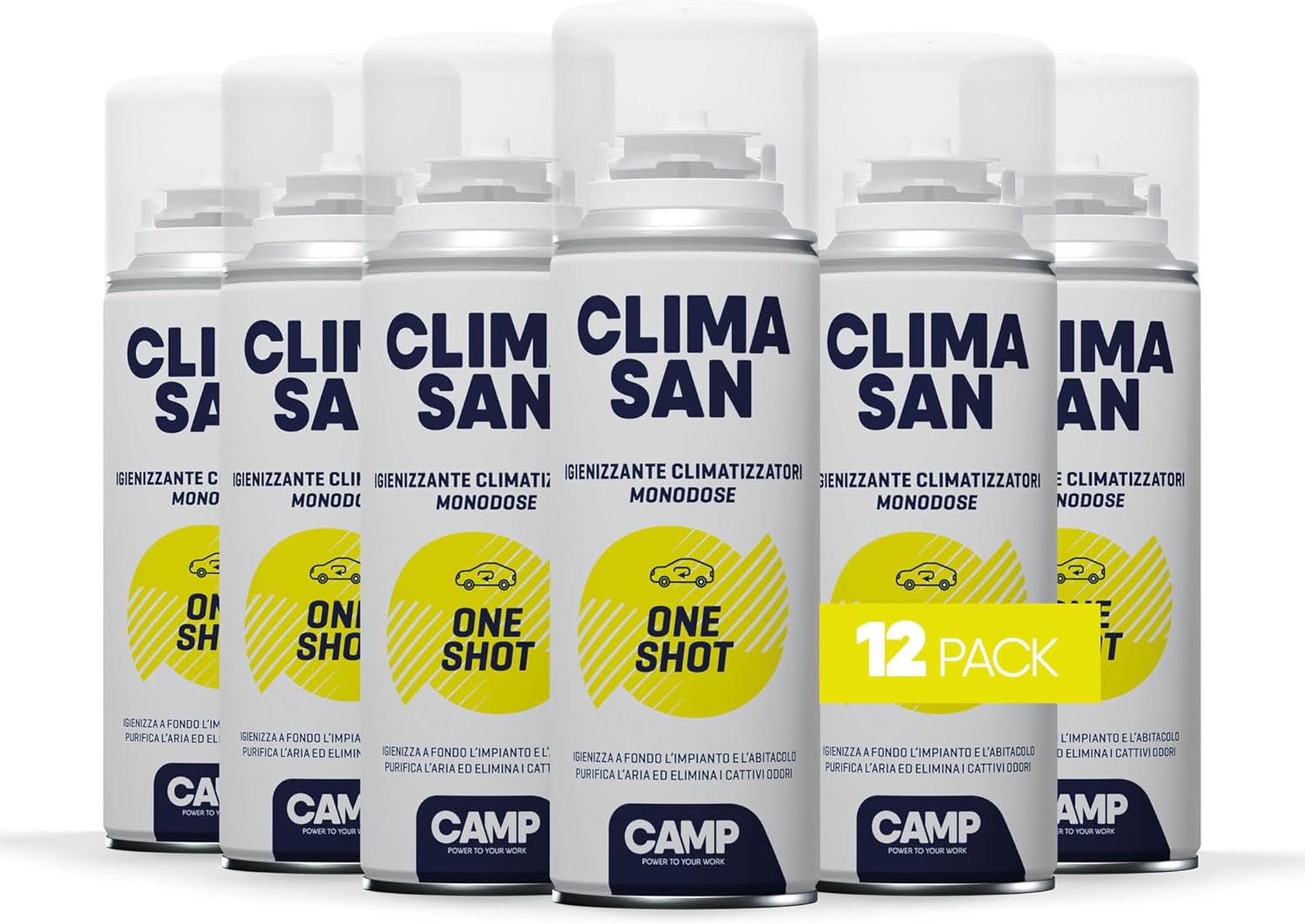 Thumbnail 5 de CAMP Climasan One Shot Spray – Igienizzante monodose per climatizzatore e abitacolo auto, 200 ml